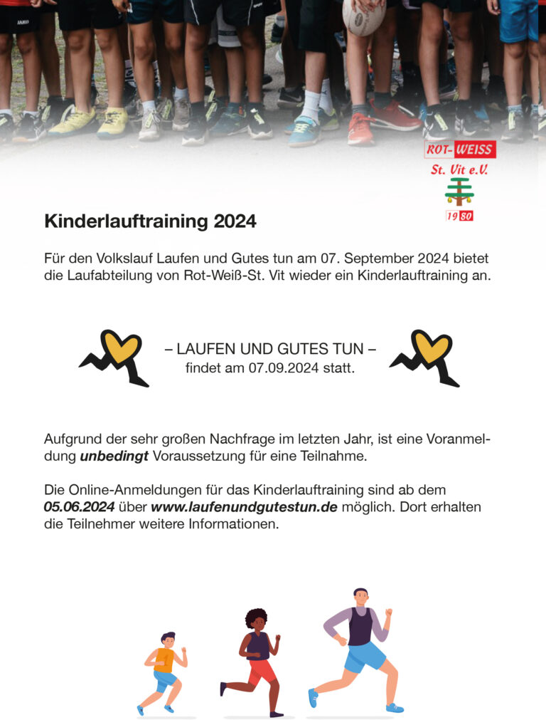 RW-Kindertraining: Laufen & Gutes Tun